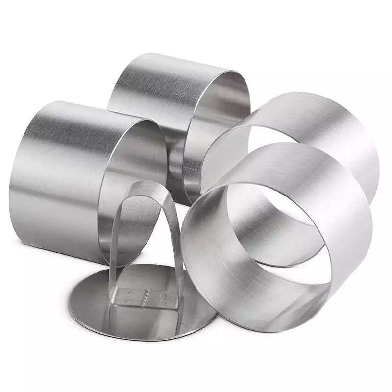 Ready stock Stainless Steel Round Cake Molds / Square Dessert Mousse Cake Ring Mold