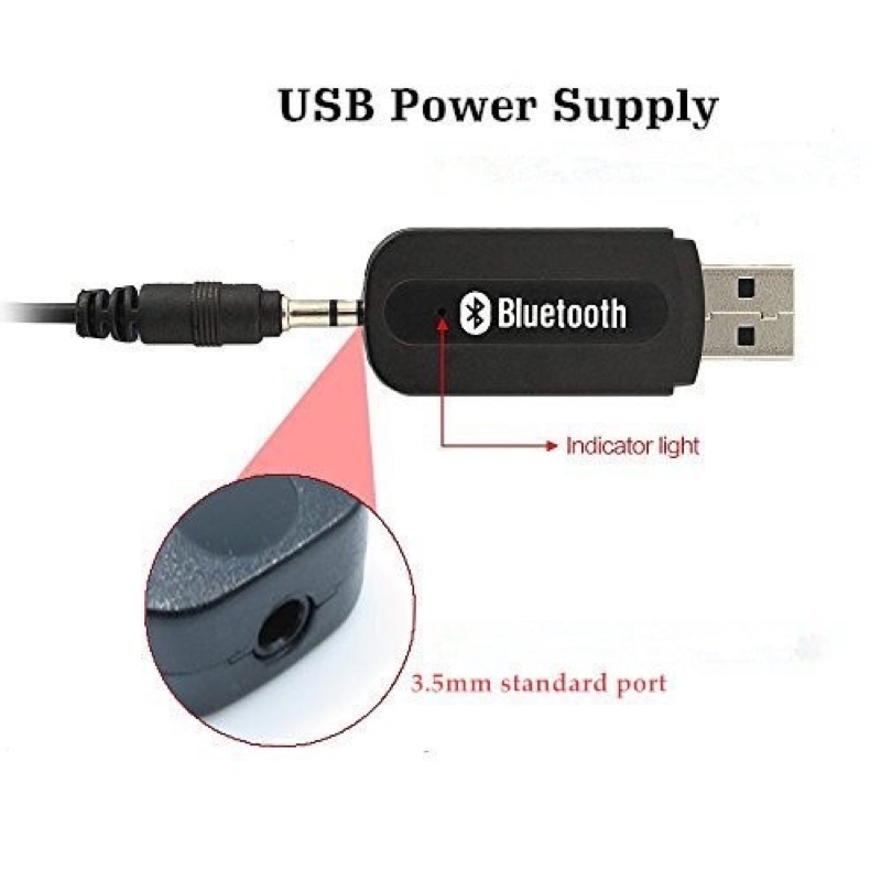 USB Bluetooth Audio Receiver CK-02 Wireless Sambungan Bluetooth Music Audio Speaker CK02