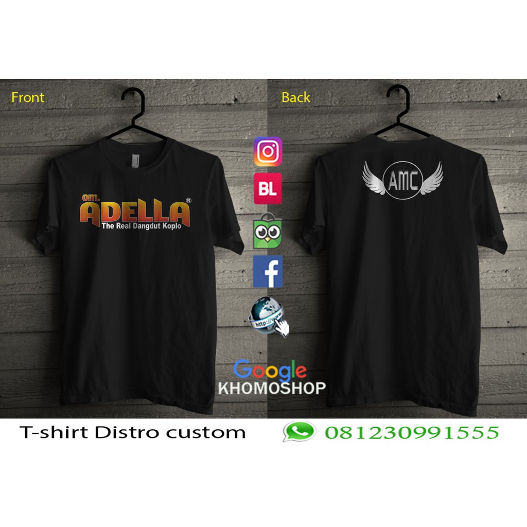 kaos adella musik gradasi new desain