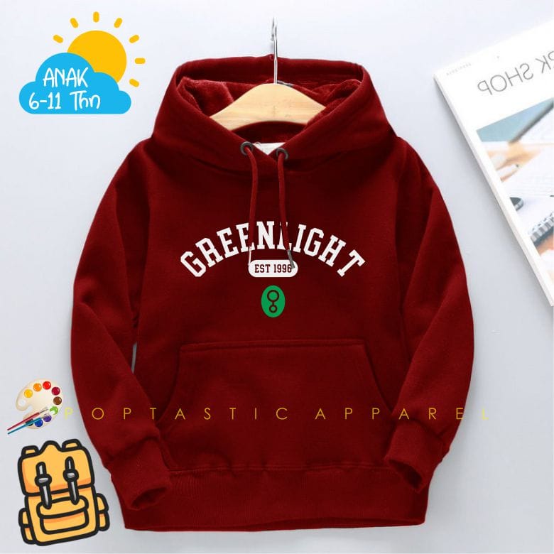 COD SWEATER HOODIE GREENLT ANAK - JAKET BAYI DISTRO KUALITAS PREMIUM - BAHAN KATUN TEBAL - BEST QUALITY