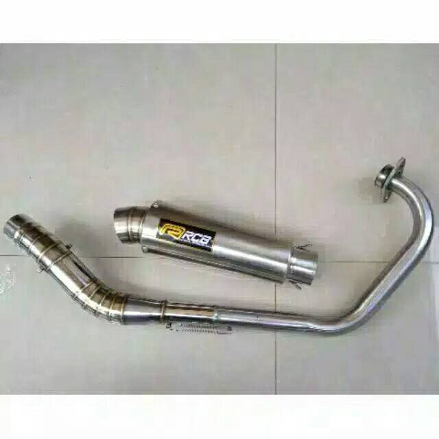 Knalpot RCB corong pnp vixion.tiger.glporo.megpro.sonic.versa.cb.R15.mx.fu.byson.cbr.dll