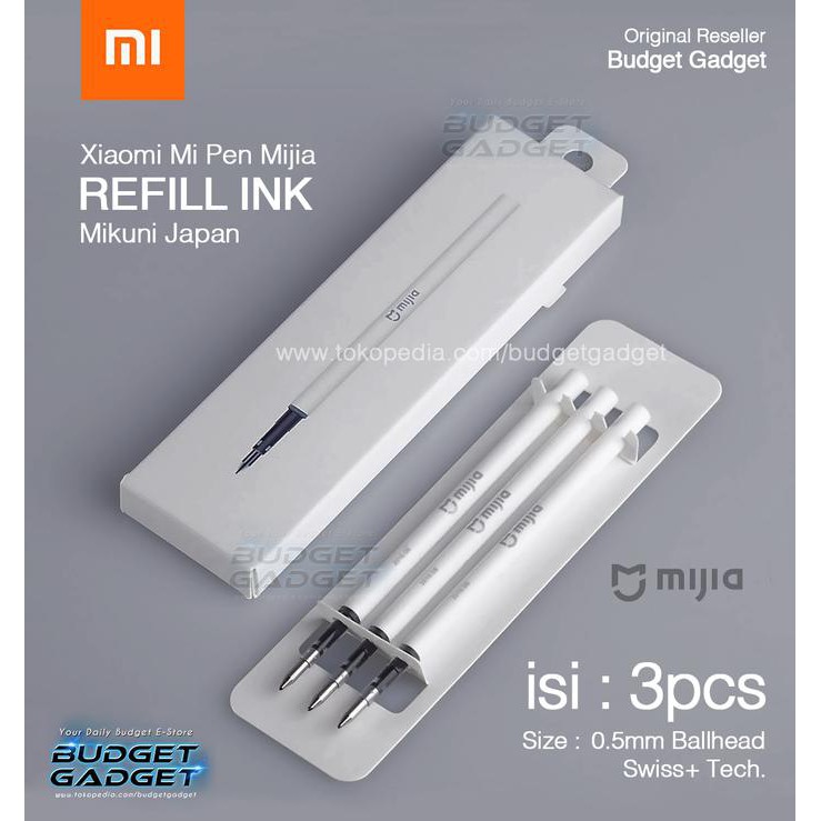 

GAA Xiaomi Mi Pen Refill Tinta Mijia Mikuni Japan Ink Premium - 3PCS