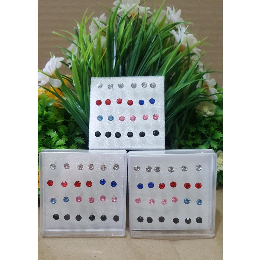 ANTING PELIK TUSUK MUTIARA WARNA