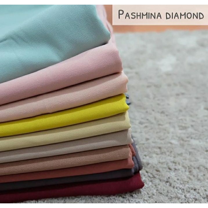 Pashmina Diamond Crepe Jilbab Premium