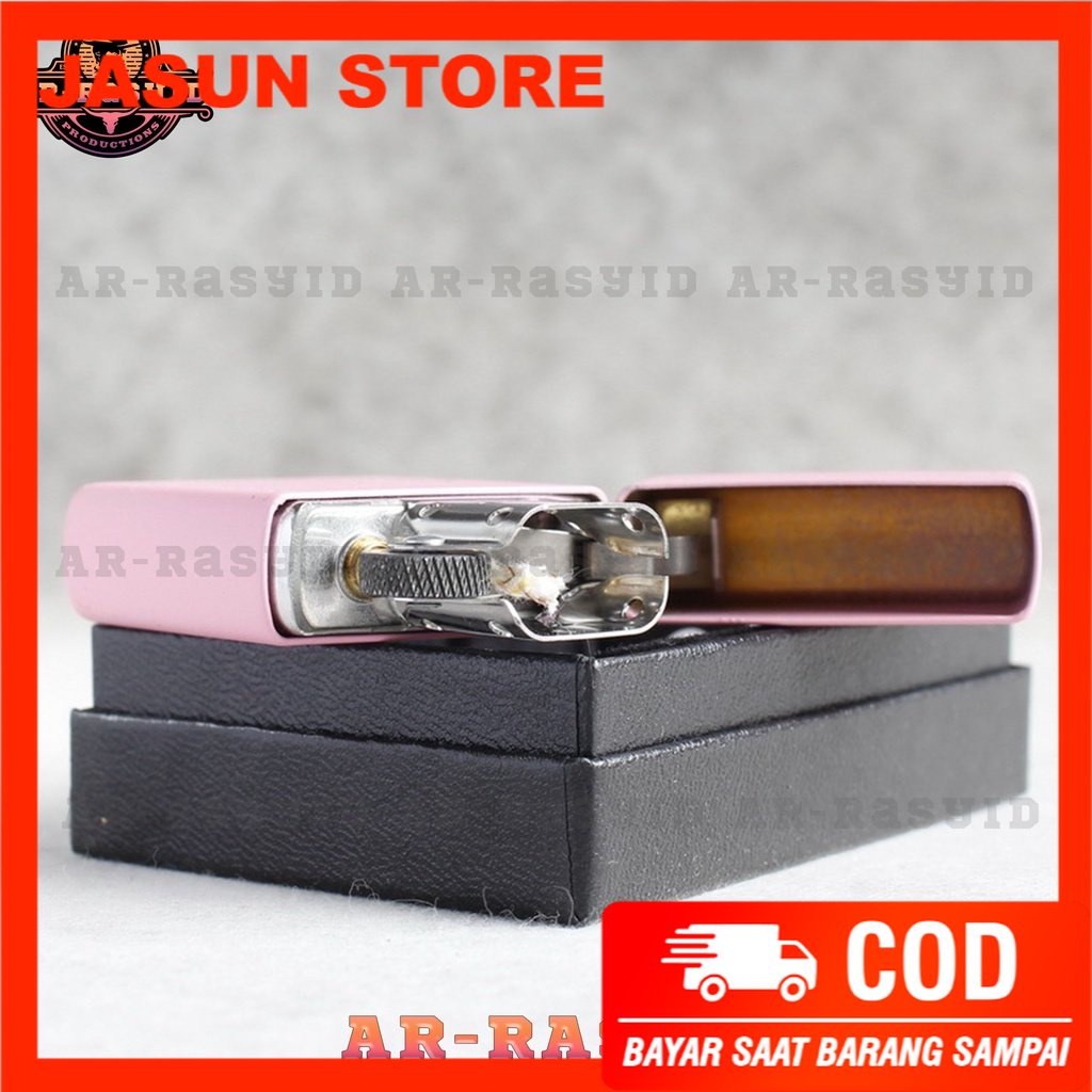 BISA COD! Korek Api Minyak Zippo Matte Pink Merah Muda Polos 238