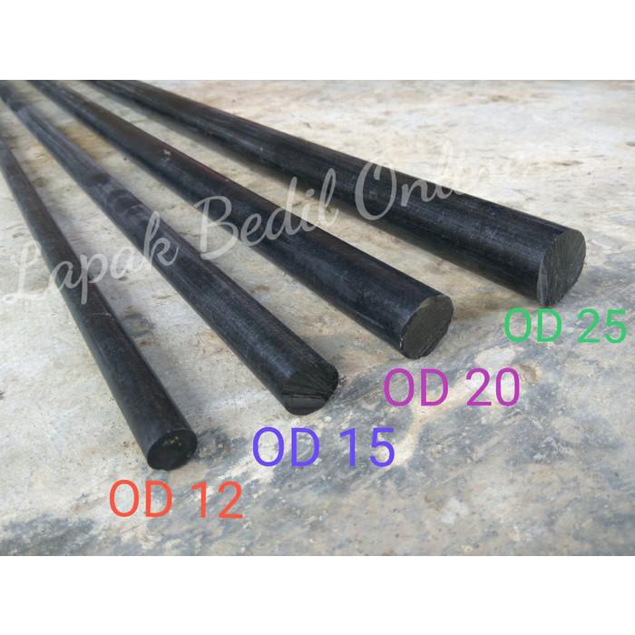 Teflon Hitam Od 15 Mm / Teflon Batangan / Teflon Pcp / Teflon Bahan Berkualitas
