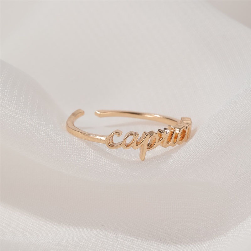 Fashion  Pouplar  Dream  Golden Twelve Constellation  Jewlry Ring