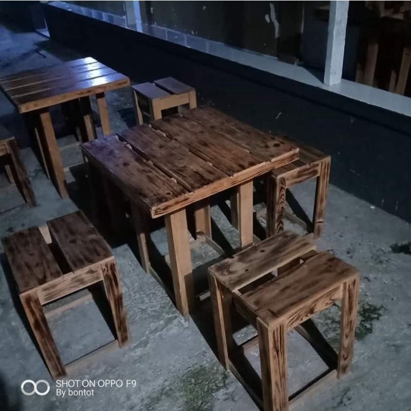 Kursi Meja Cafe kayu jati Belanda