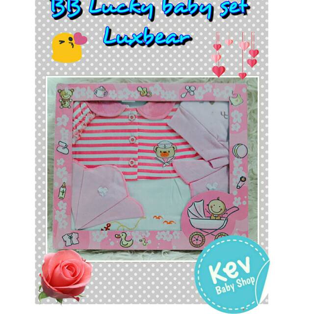 BB Lucky baby set luxbear/set baju baby/kado baju baby