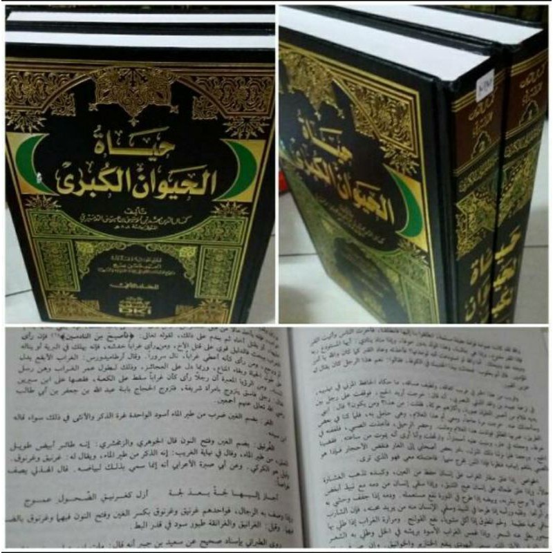 Kitab Hayatul Hayawan Al kubro cetakan dki beirut 2 jilid sh01