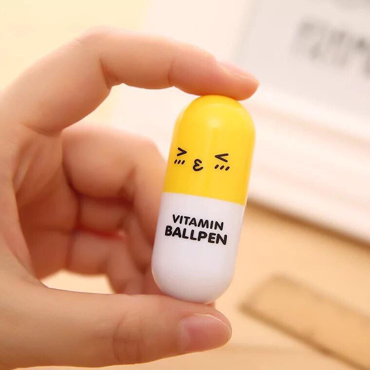 PULPEN KAPSUL VITAMIN / PENA VITAMIN UNIK / PENA VITAMIN KAPSUL / PULPEN KAPSUL LUCU SOUVENIR-1