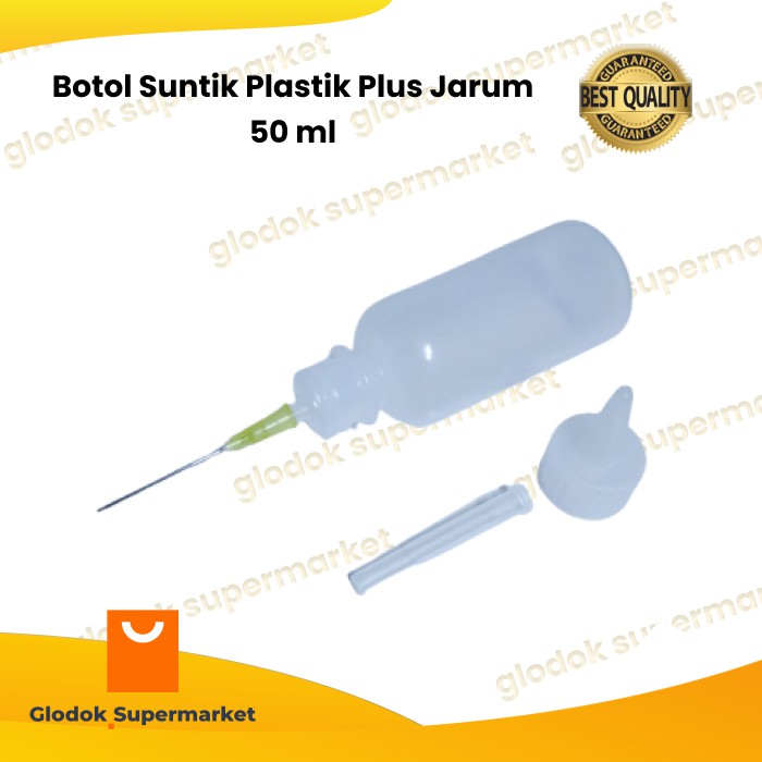 Botol Suntik Plastik Plus Jarum 50 ml