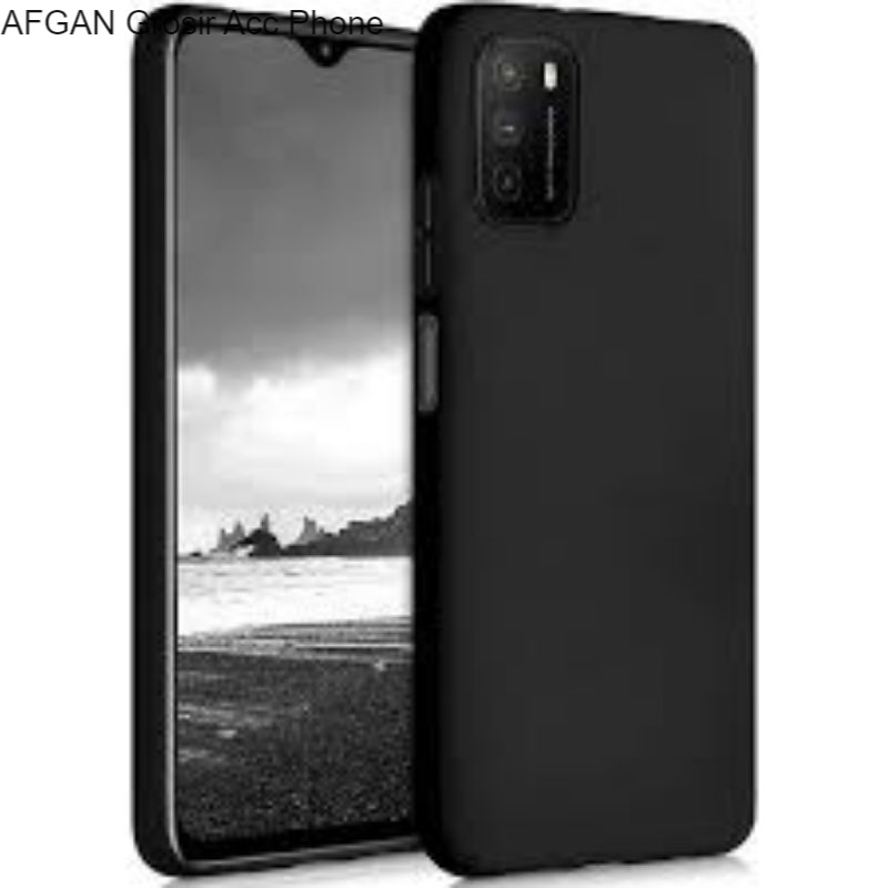 Soft Case Blackmatte Oppo A54 Casing Silikon Black Matte Hitam Oppo A54 Grosir