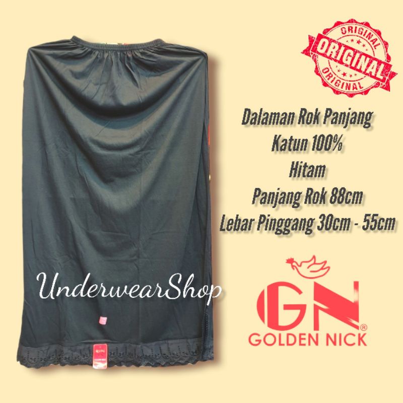 Dalaman Rok Pamjang/Dalaman Kulot Pamjang/Inner Pants/Dalaman Rok Kulot Panjang Golden  Nick/Bahan Katun 100%/Dalaman Baju Gamis/Nyaman Di pakai