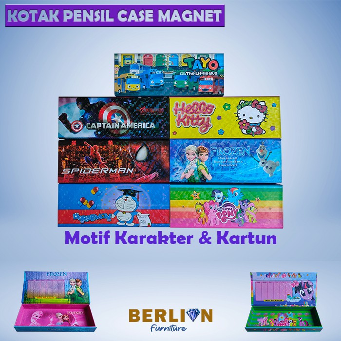 Tempat Pensil Karakter / Kotak Pensil / Pensil Case Murah Bermotif