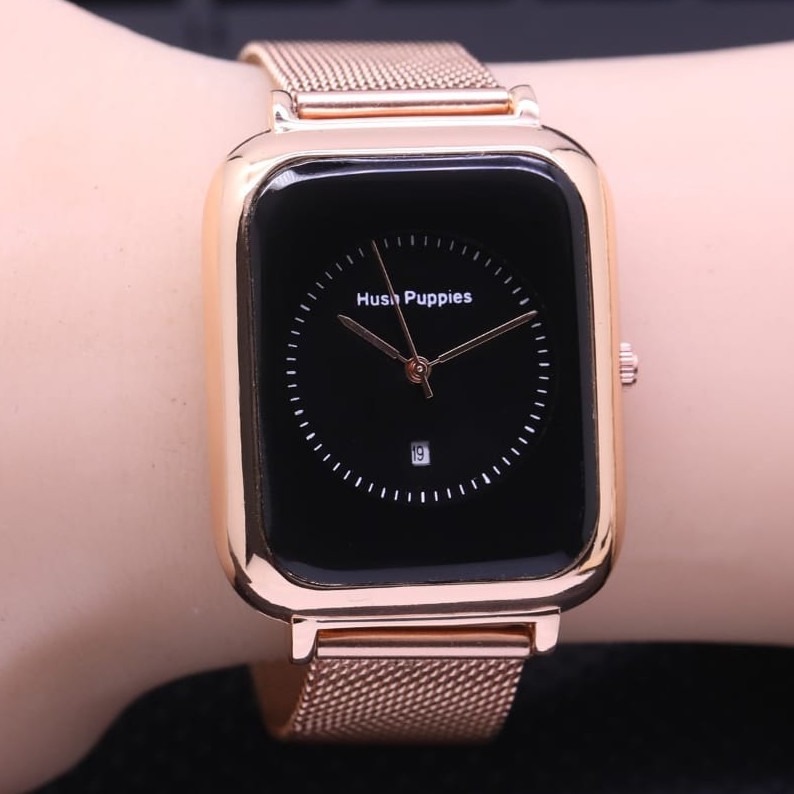 jam tangan wanita hush puppies rantai magnet tanggal terbaru l1345