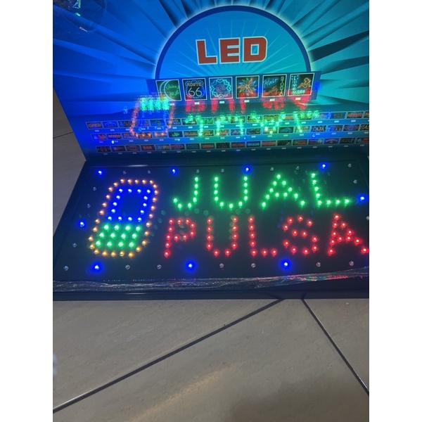 papan led jual pulsa HP