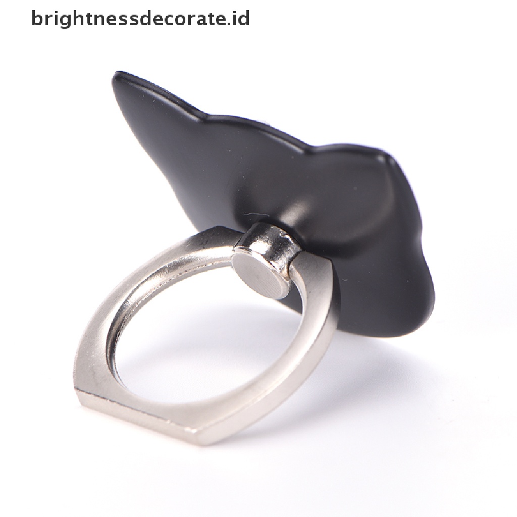 (Birth) Ring Stand Holder Bentuk Kucing Rotasi 360 Derajat Untuk Iphone (Id)