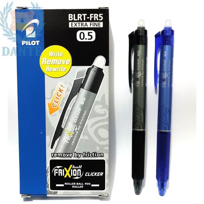 

Pulpen Pilot Frixion Hitam Dan Biru ( 0.5Mm ) - Hitam