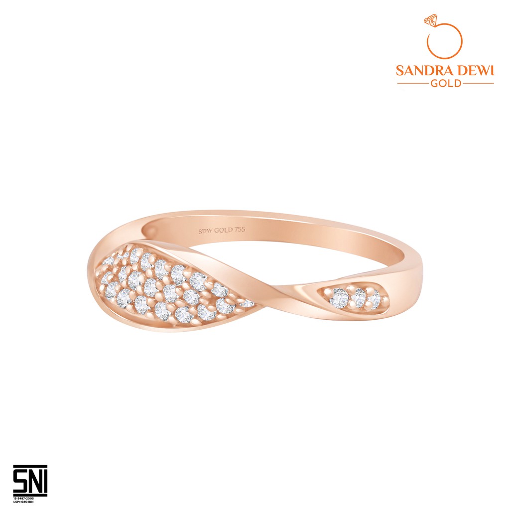 Cincin The Wave by Sandra Dewi Gold 18K RI200219