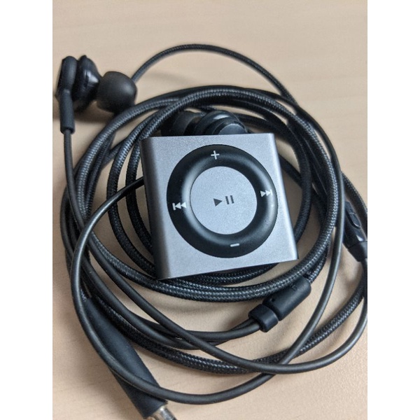 Apple Ipod Shuffle gen 4 4th 2gb warna grey black + earphone AKG original copotan Samsung S9