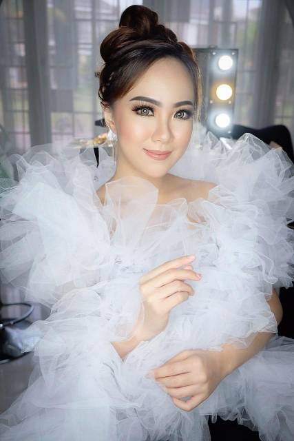 Tutu long ruffle utk portfolio make up