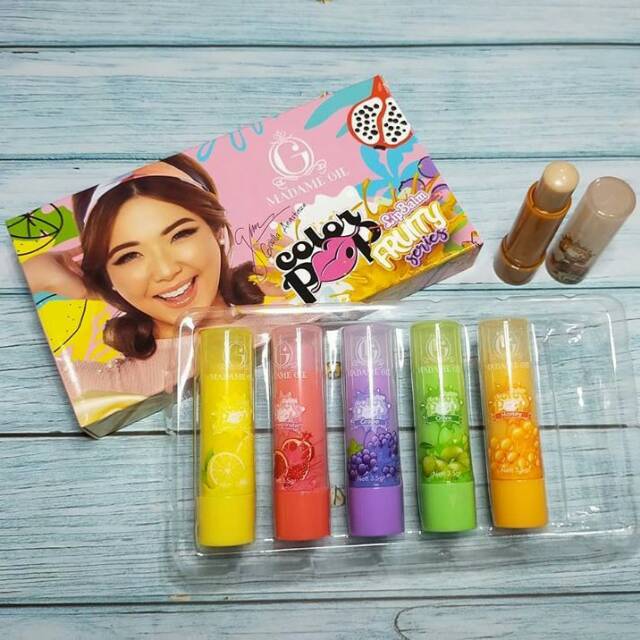 Madame Gie Color Pop Lip Balm Fruity Series Lipbalm