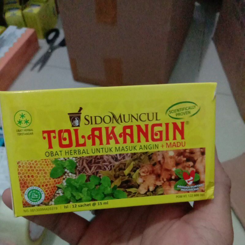 Tolak angin sidomuncul isi 12 sachet