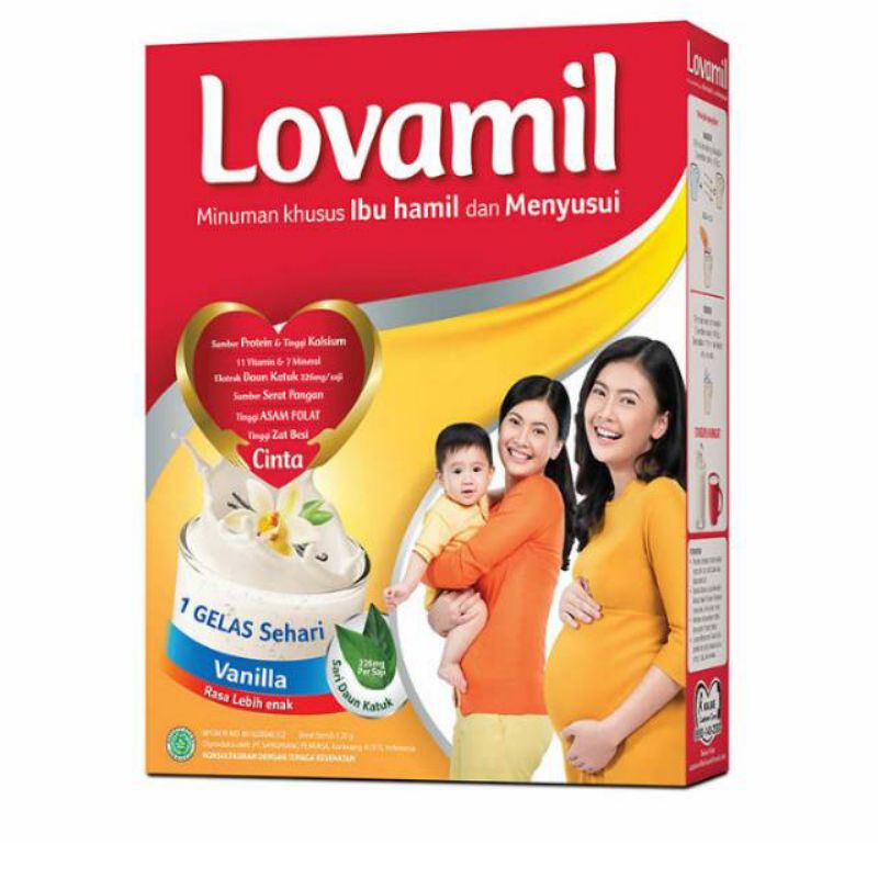 Lovamil Vanilla Ibu Hamil & Menyusui 1 karton 24Pcs