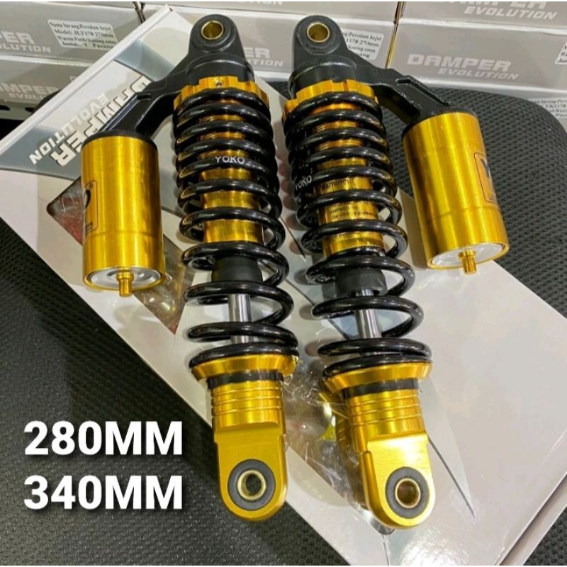 schok tabung gold buat bebek size 340mm 1set 280mm set semua motor bebek