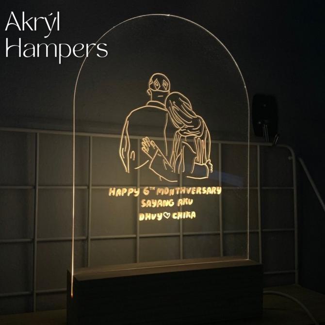 

Premium Product!!! Akrl Hampers - Custom Premium Acrylic Hadiah Kado Ulang Tahun Wisuda - Paling Dicari