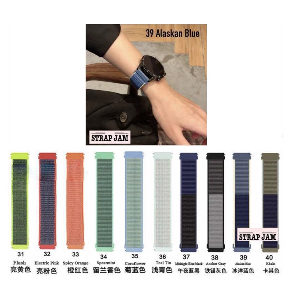 SPORT LOOP Tali Jam AUKEY LS02 LS-02 - Strap 20mm Velcro Krekan Nyaman