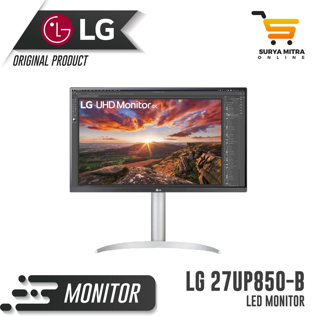 Monitor LED LG 27UP850-B IPS 4K UHD USB-C FreeSync Speaker