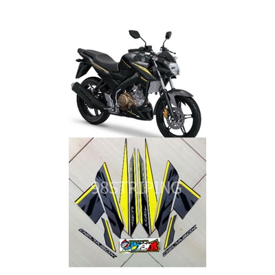 STRIPING YAMAHA VIXION R ADVANCE HITAM 2017 STIKER LIS STANDAR ORI