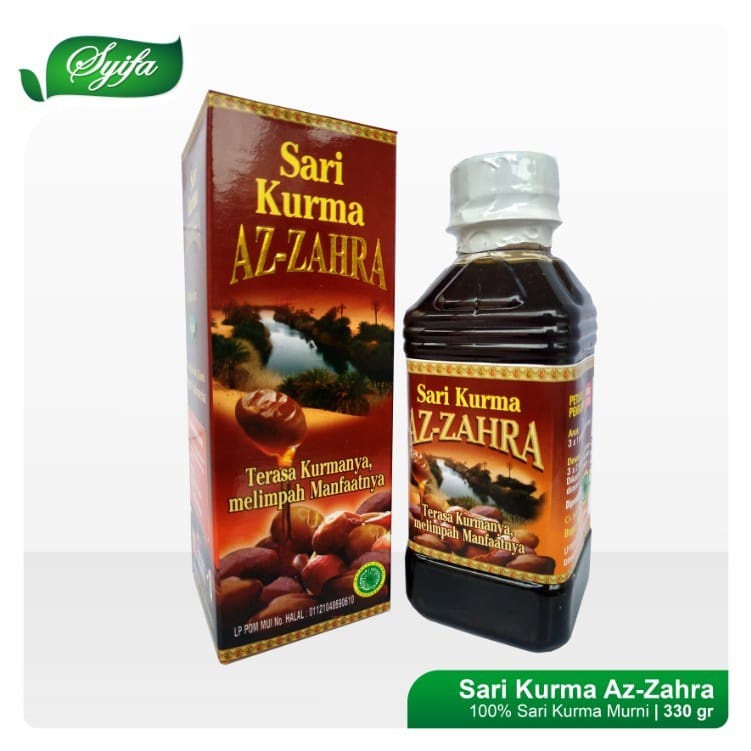 

Sari Kurma Murni | Sari Kurma Az Zahra 330gr | Madu Penambah Trombosit, Peningkat Imunitas Tubuh