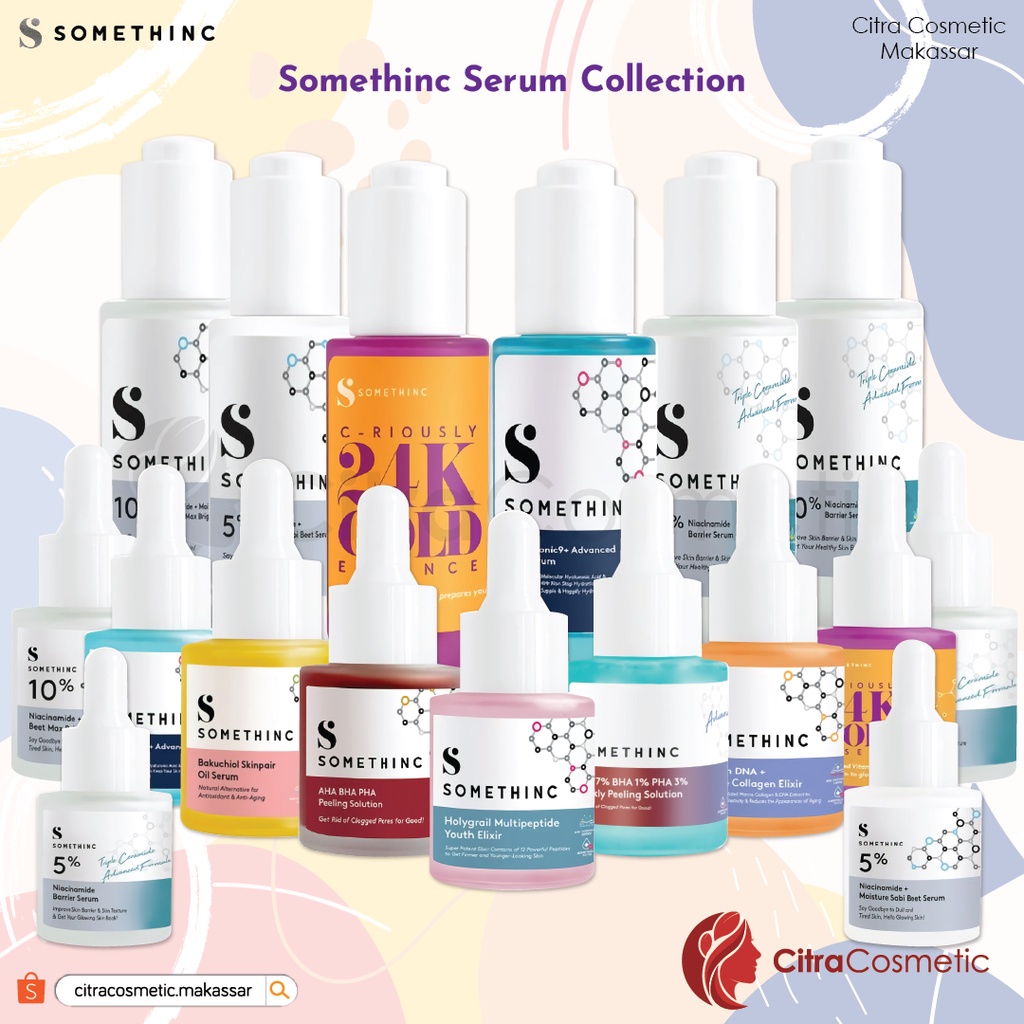 Somethinc Serum Niacinamide | DNA Salmon | AHA BHA | Retinol | Hyaluronic | Bakuciol Face