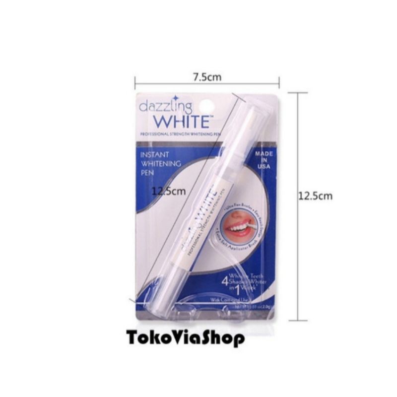 Dazzling White pemutih teeth pen instant / pen pemutih gigi instant