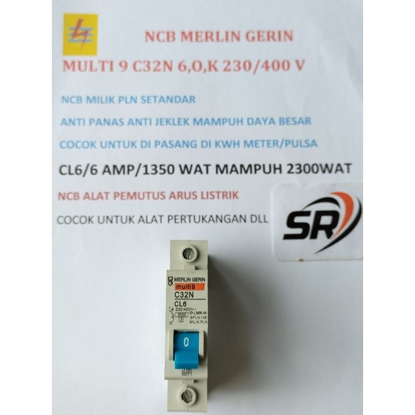 NCB Merlin cl6 standar PLN (harga satuan) anti jeklek mampuh daya besar