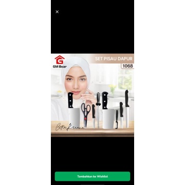 

pisau set isi 7 + gunting stainless