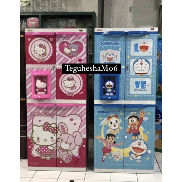 NAIBA - Lemari Plastik Karakter Hello Kitty / MSC PREMIUM DOLL