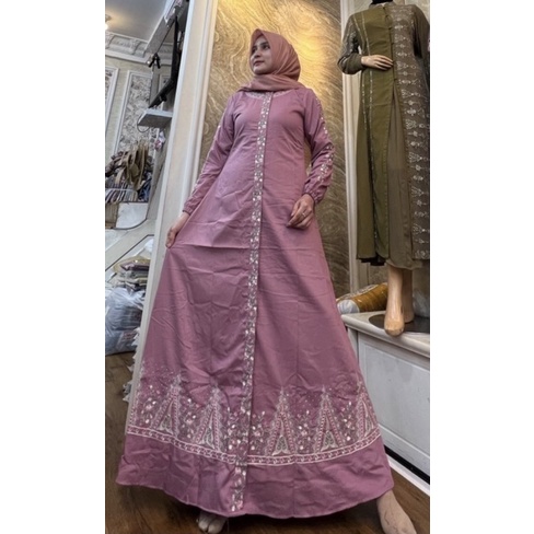Gamis Bordiran Aceh