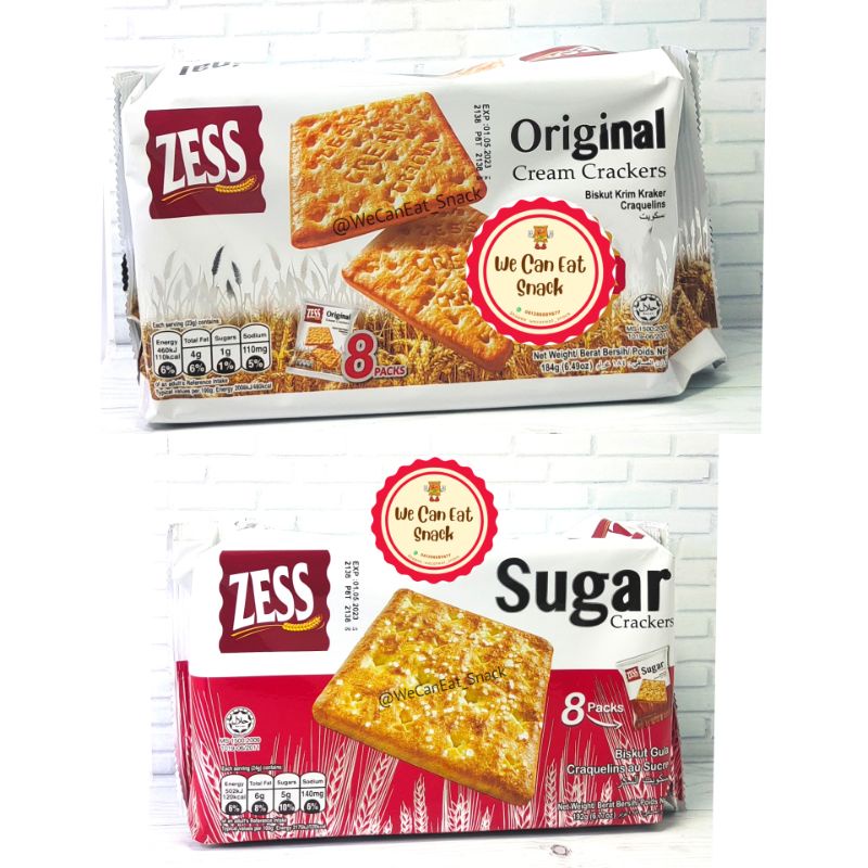 

Zess Original Cream & Sugar Cream Crackers 184gr