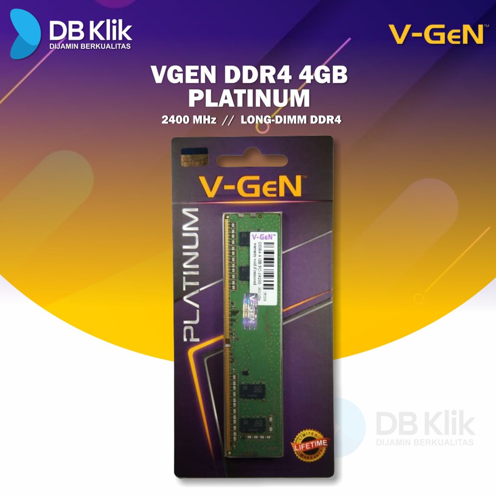 RAM Memory VGEN DDR4 4GB PLATINUM