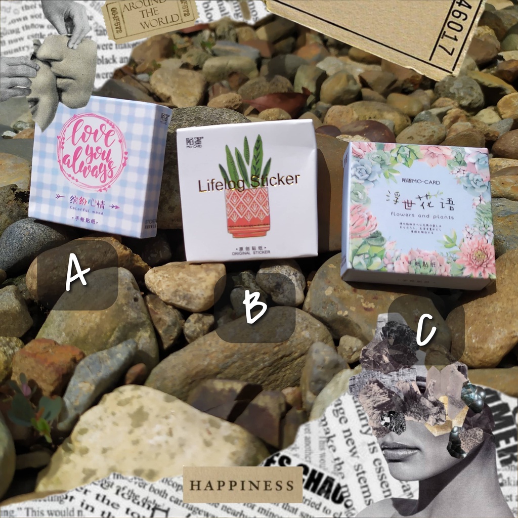 

[STICKER] 23 pcs Stiker Lucu Murah Aesthetic Tumblr DIY Dekorasi Journal Scrapbook