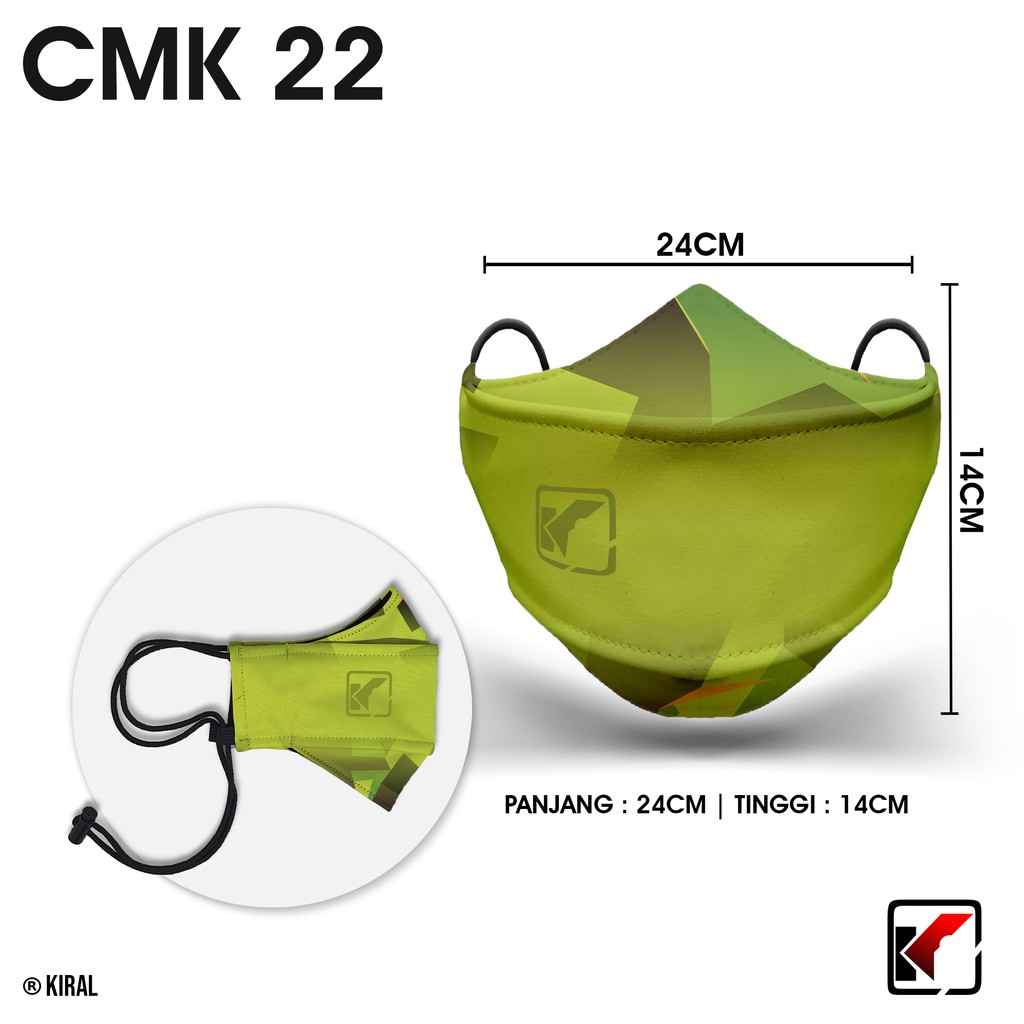 CMK22 Camomask KIRAL Masker Pria Cowok Distro Motor Kekinian Murah Premium Masker Earloops