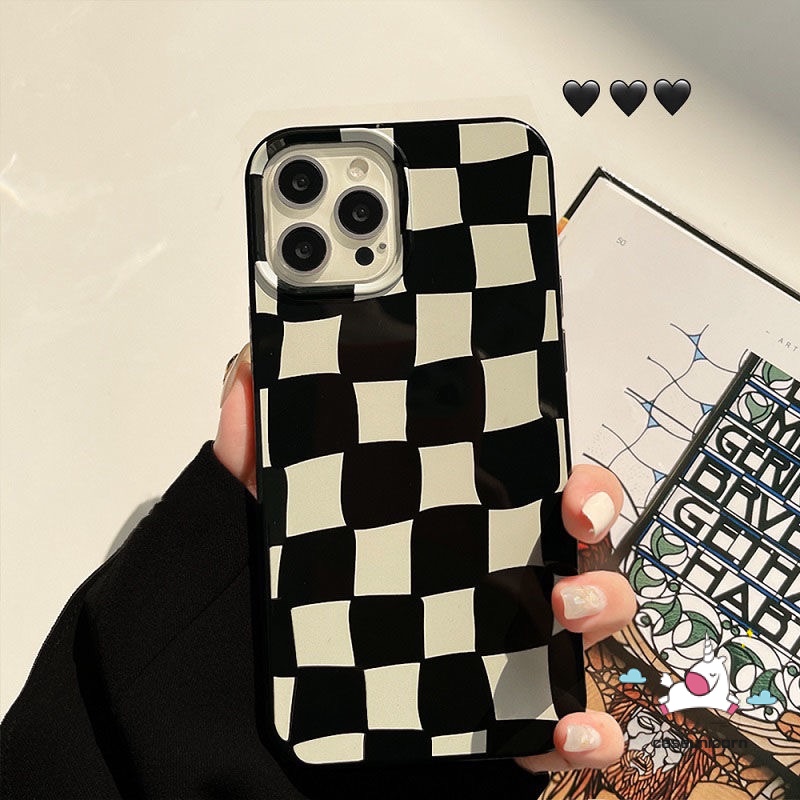 Soft Case Motif Geometri Warna Permen Untuk iPhone 11 13 12 Pro MAX 7plus 8plus XR X XS MAX 7 8 Plus