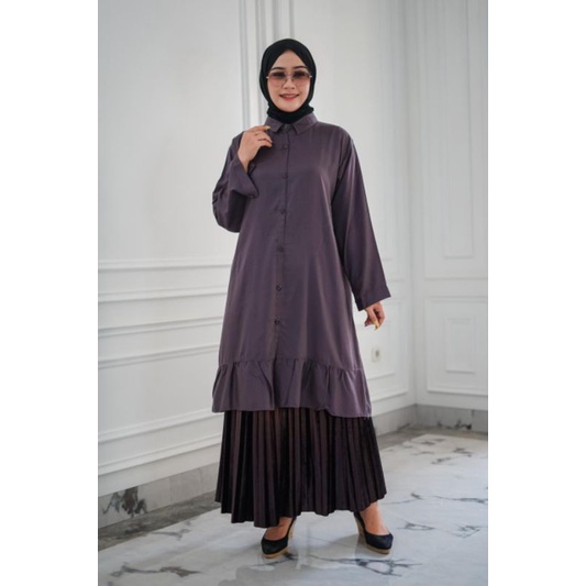 OZ018 Atasan tunik cantik wanita terbaru premium rayon lembut dan nyaman by ozora