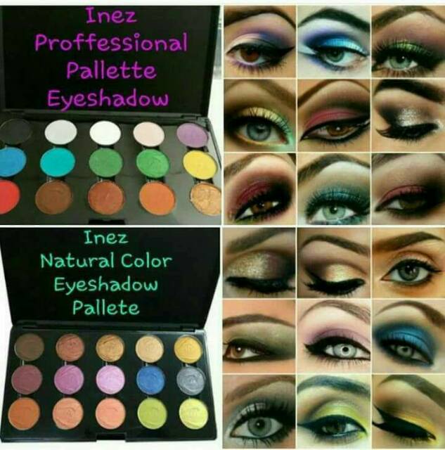 Inez Professional color eyeshadow palette / Inez Natural color eyeshadow pallete / palet eyeshadow