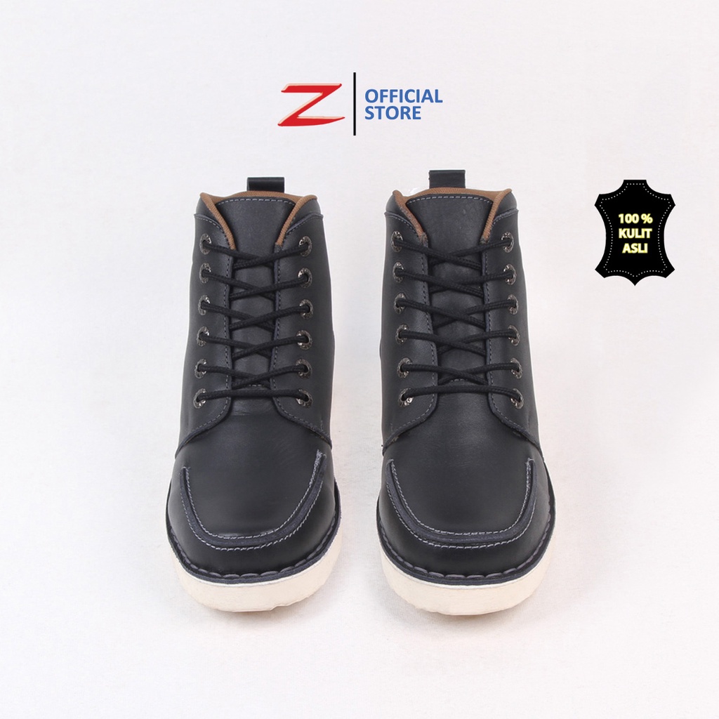 Zeintin - Sepatu Boots Pria Bahan Kulit Sapi Asli Berkualitas Sepatu Boots Karja Formal Sepatu Boots Touring Pria Bahan Kulit Original Zeintin LA