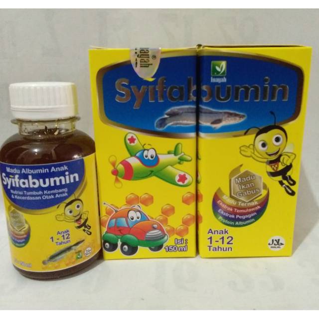 SYIFABUMIN MADU ANAK PLUS ALBUMIN DAN TEMULAWAK – SYIFABUMIN ORIGINAL – VITABUMIN ASLI – MENAMBAH KECERDASAN ANAK DAN NAFSU MAKAN